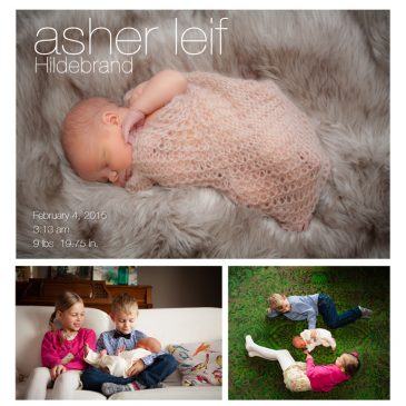 New addition: baby Asher Leif