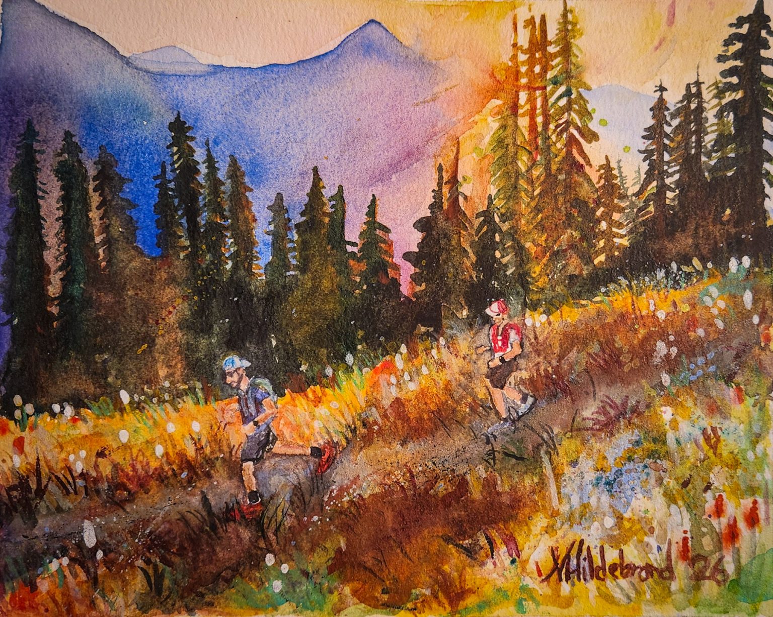 watercolours