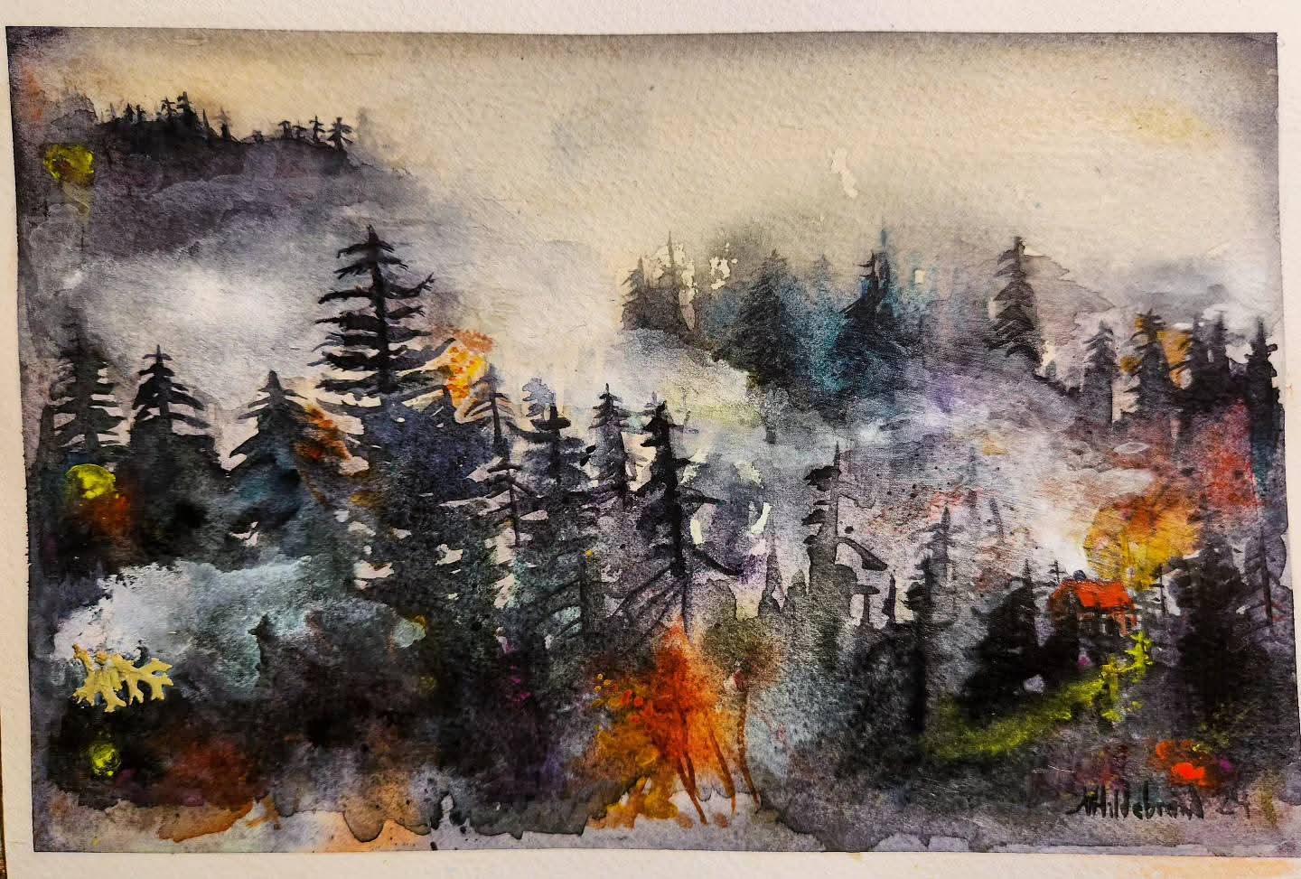 Misty mountains